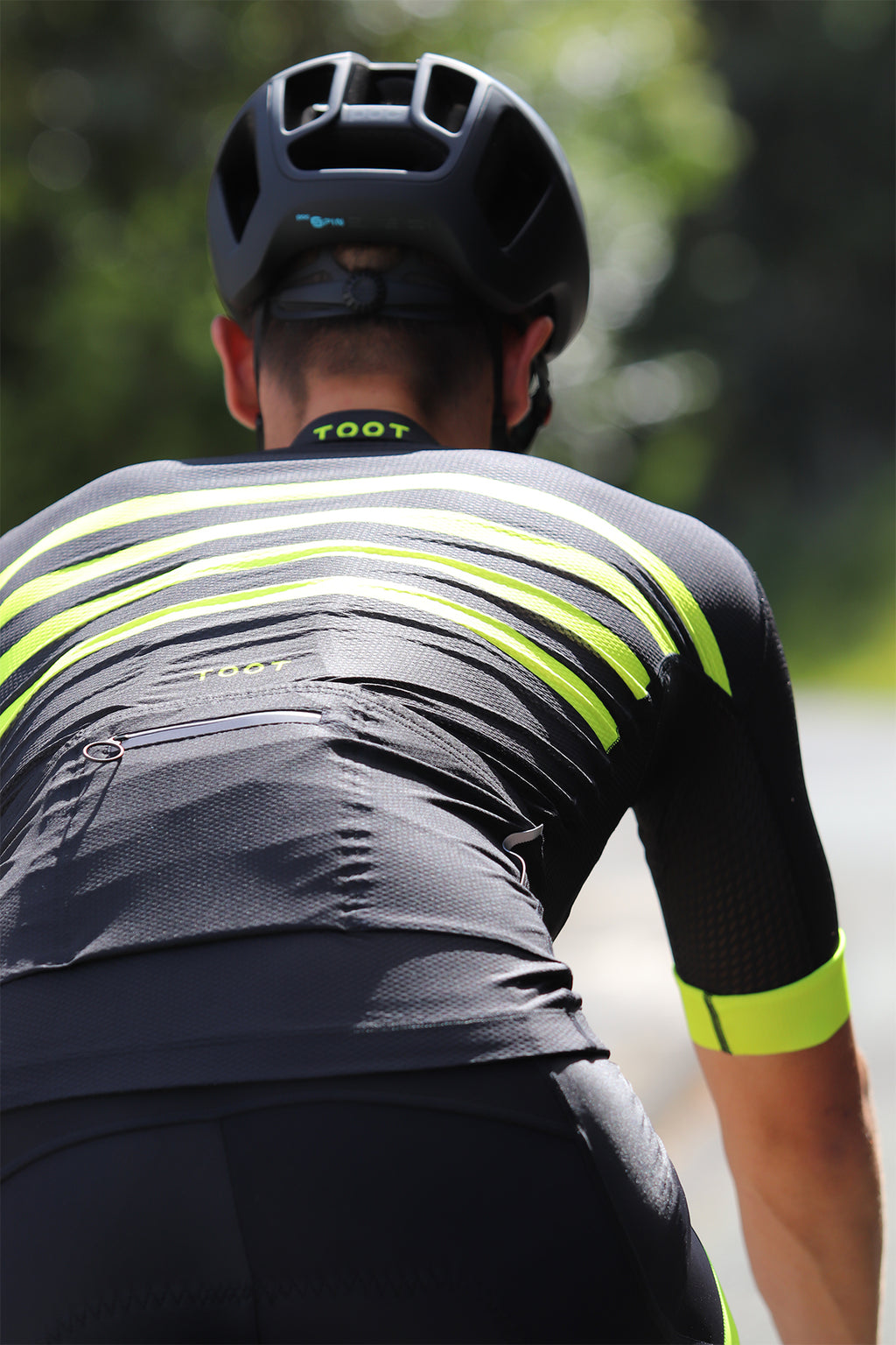MENS PRO X JERSEY - BLACK WITH FLURO YELLOW
