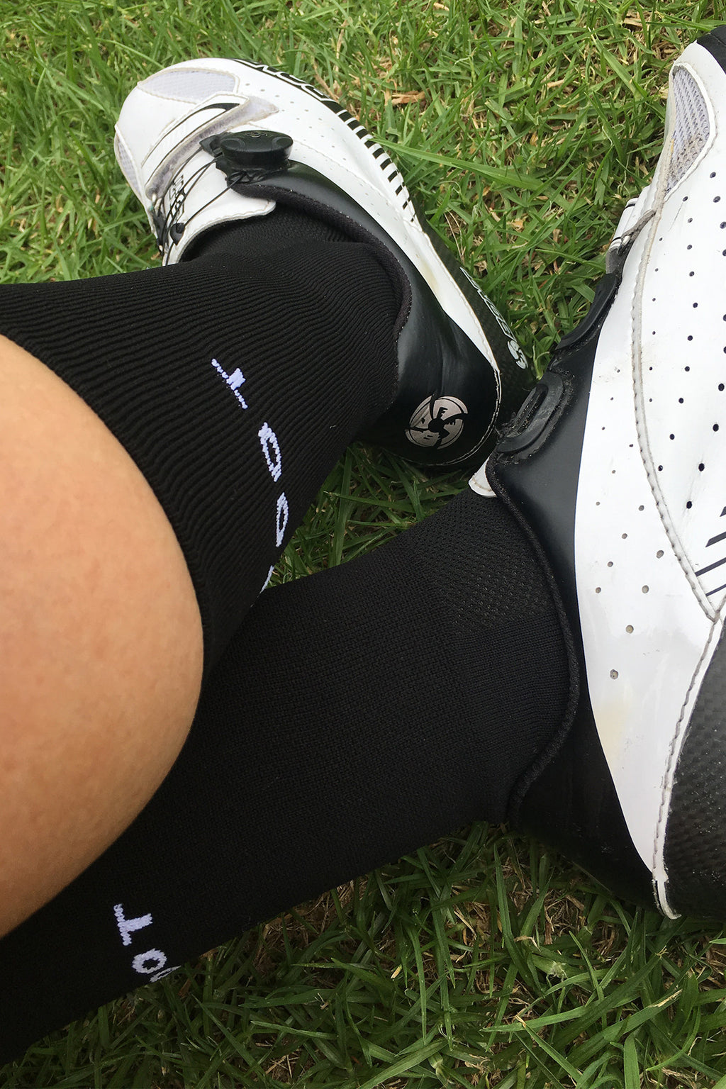 Plain Black Cycle Socks