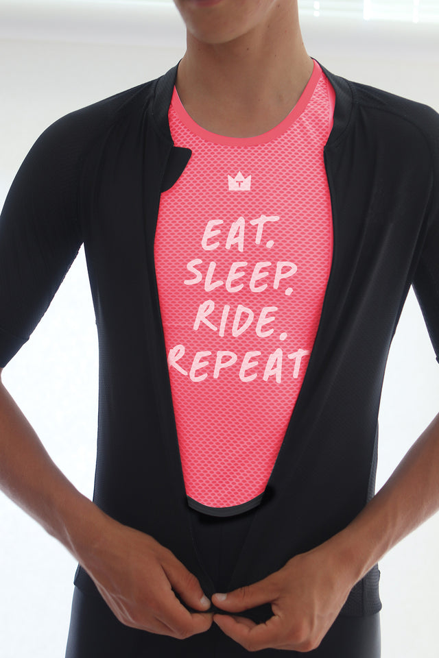 UNISEX CORAL BASE LAYER - LIMITED EDITION - EAT SLEEP RIDE REPEAT
