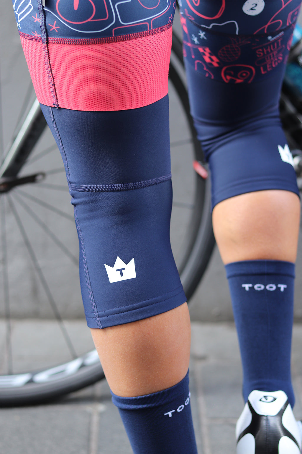 TOOT - Navy Unisex Kneewarmers