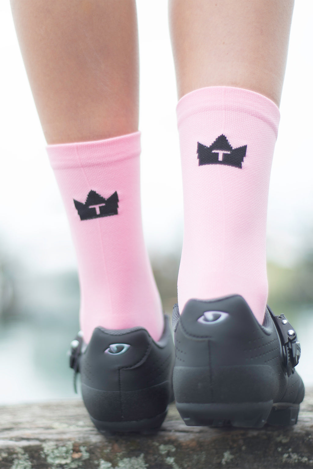 CYCLING SOCKS - VINTAGE PINK